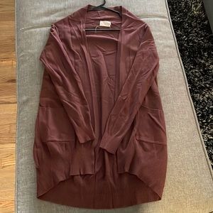 Burgundy Cardigan